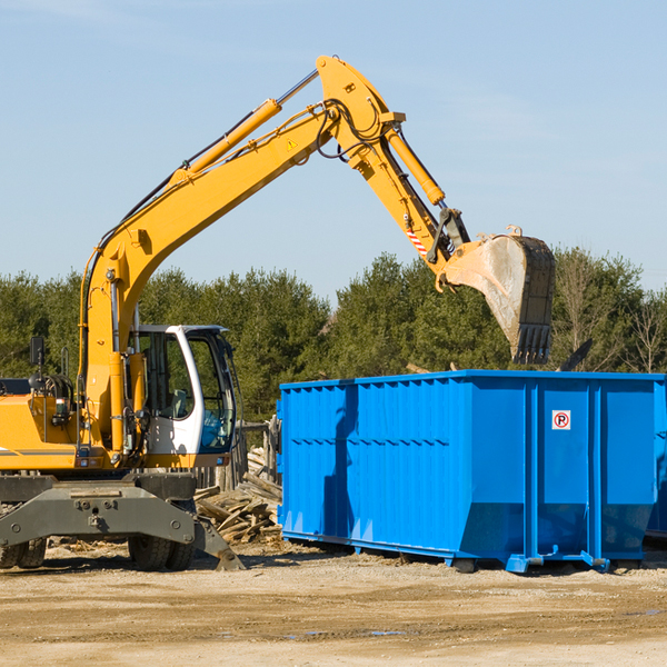 what size residential dumpster rentals are available in Woodman Wisconsin